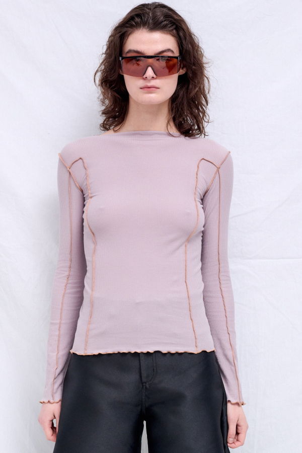 Baserange Verbe Purple Omato Long Sleeve Top