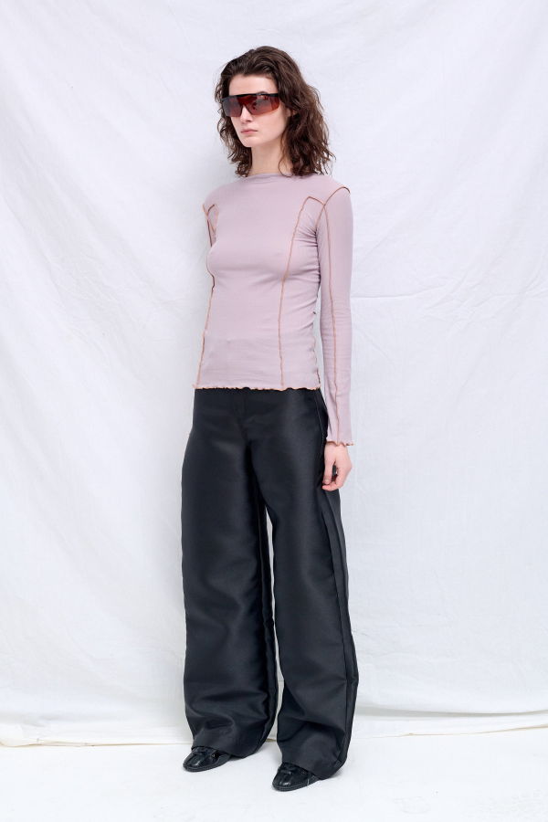 Baserange Verbe Purple Omato Long Sleeve Top