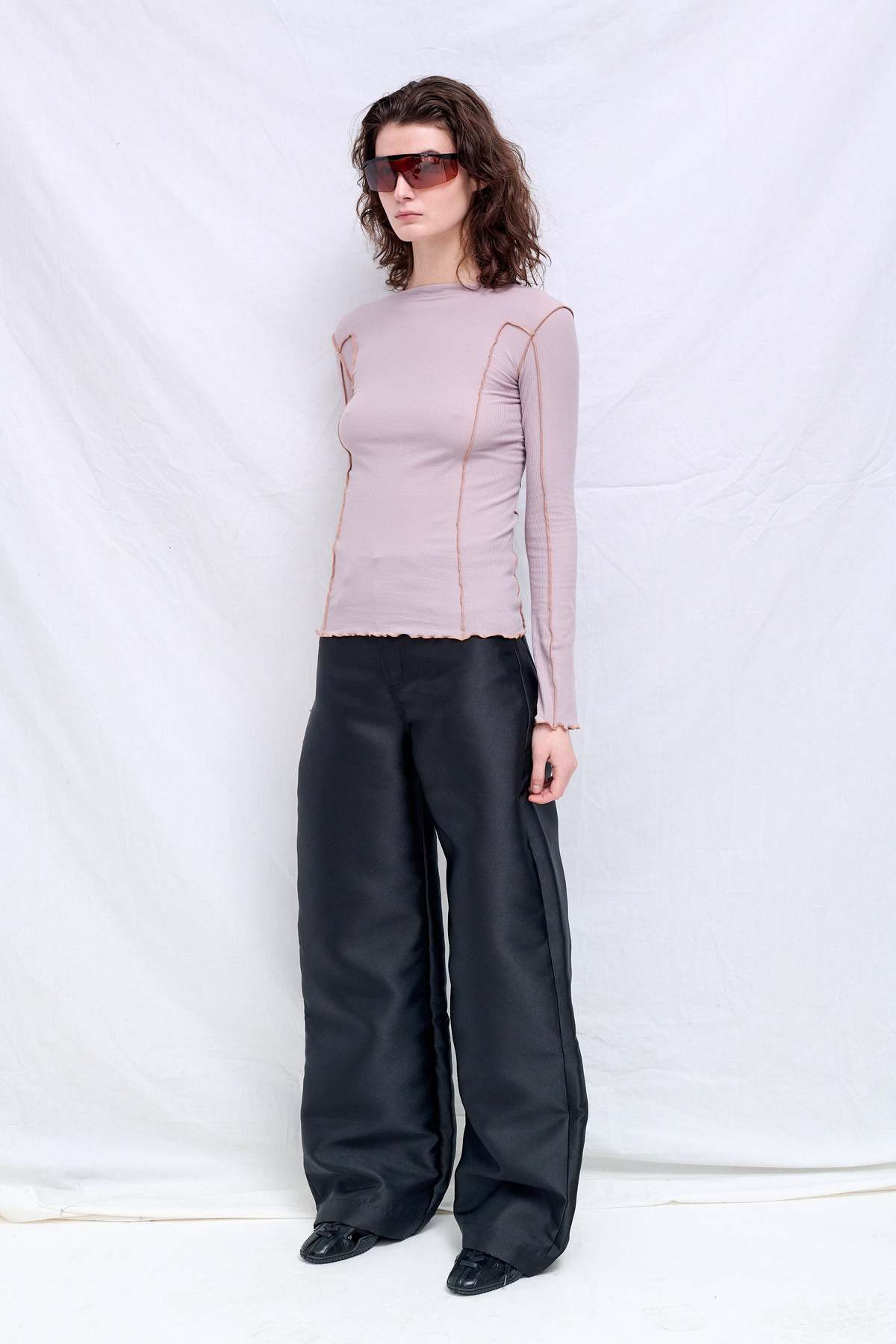 Baserange Verbe Purple Omato Long Sleeve Top - Image 2 of 6