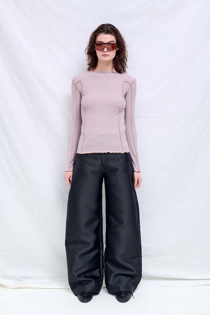 Baserange Verbe Purple Omato Long Sleeve Top