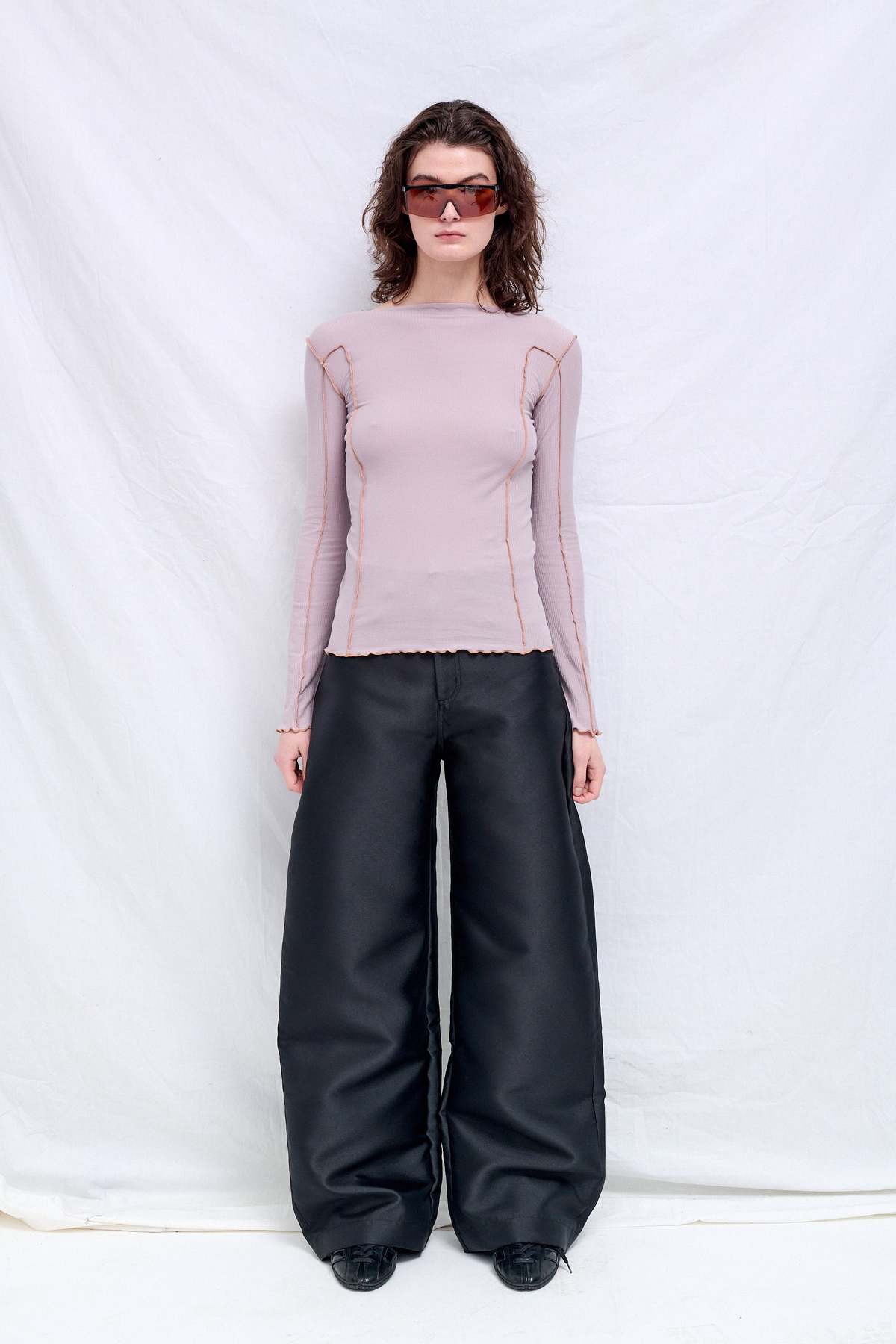 Baserange Verbe Purple Omato Long Sleeve Top - Image 3 of 6