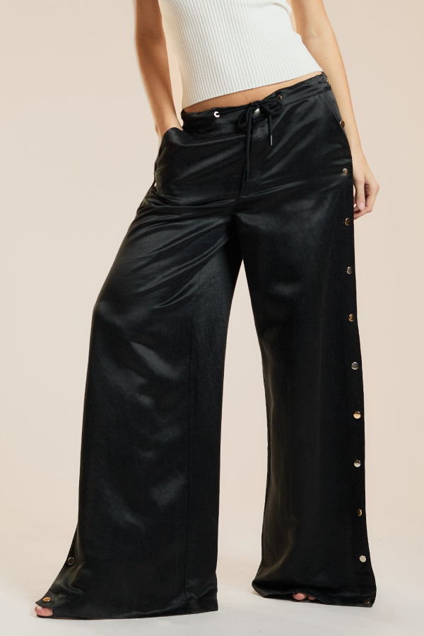 Cynthia Rowley Breakaway Snap Pant - Black