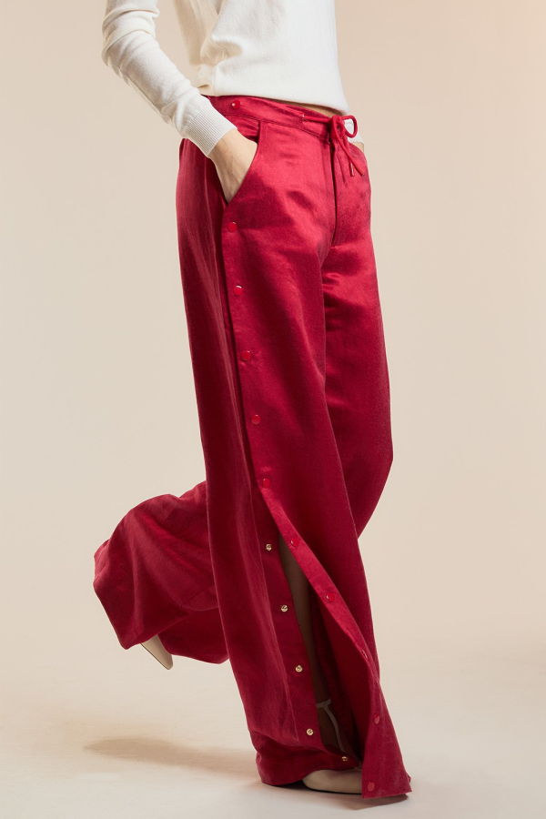 Cynthia Rowley Breakaway Snap Pant - Red