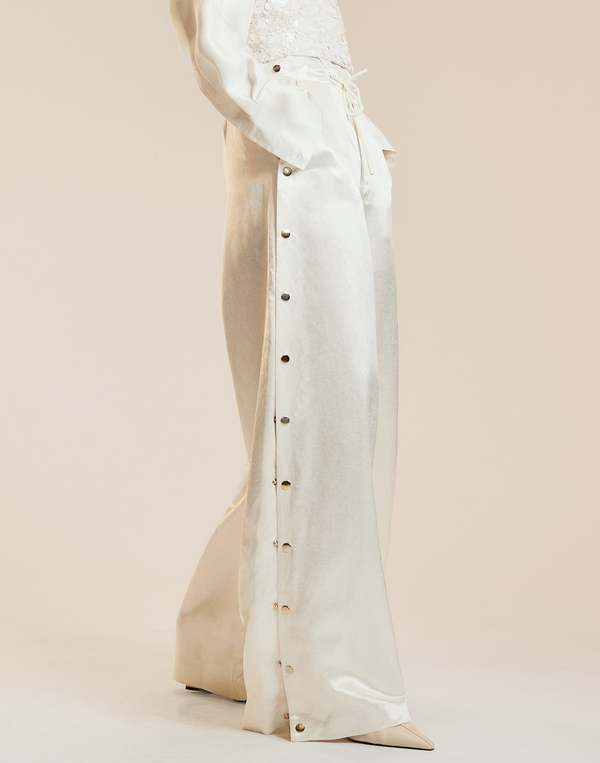 Cynthia Rowley Breakaway Snap Pant - White