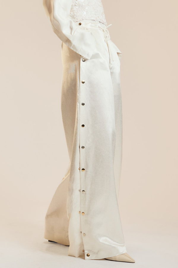 Cynthia Rowley Breakaway Snap Pant - White