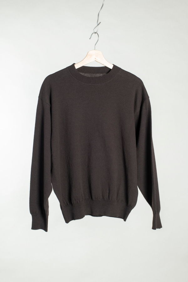 Yoko Sakamsoto Crew Neck Knit Sweater - Brown