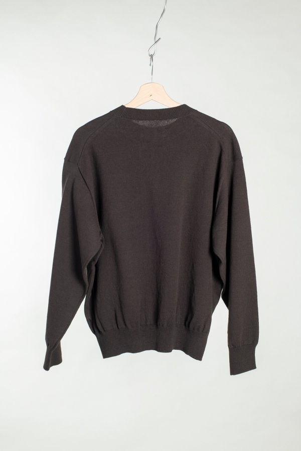 Yoko Sakamsoto Crew Neck Knit Sweater - Brown