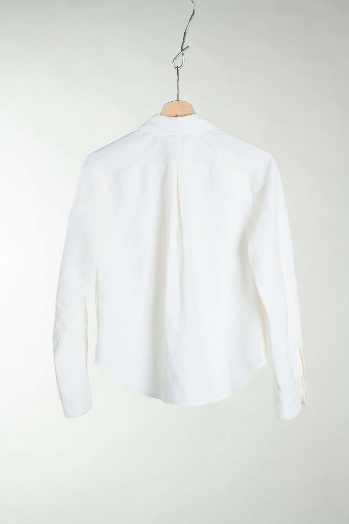 Wanze Ruched Placket Shirt - Ivory - Image 2 of 5