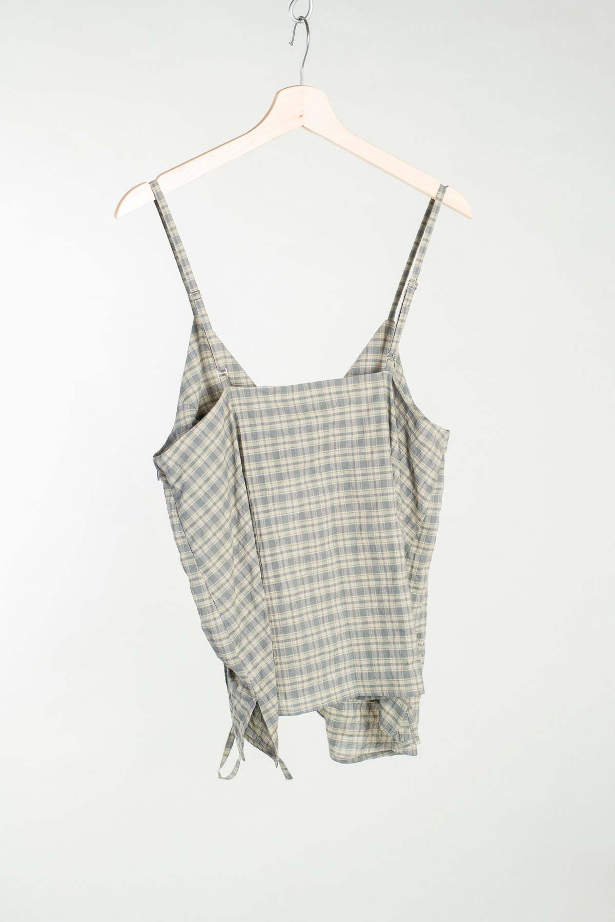 Wanze Ruffle Camisole Tank Top - Moss - Image 2 of 6