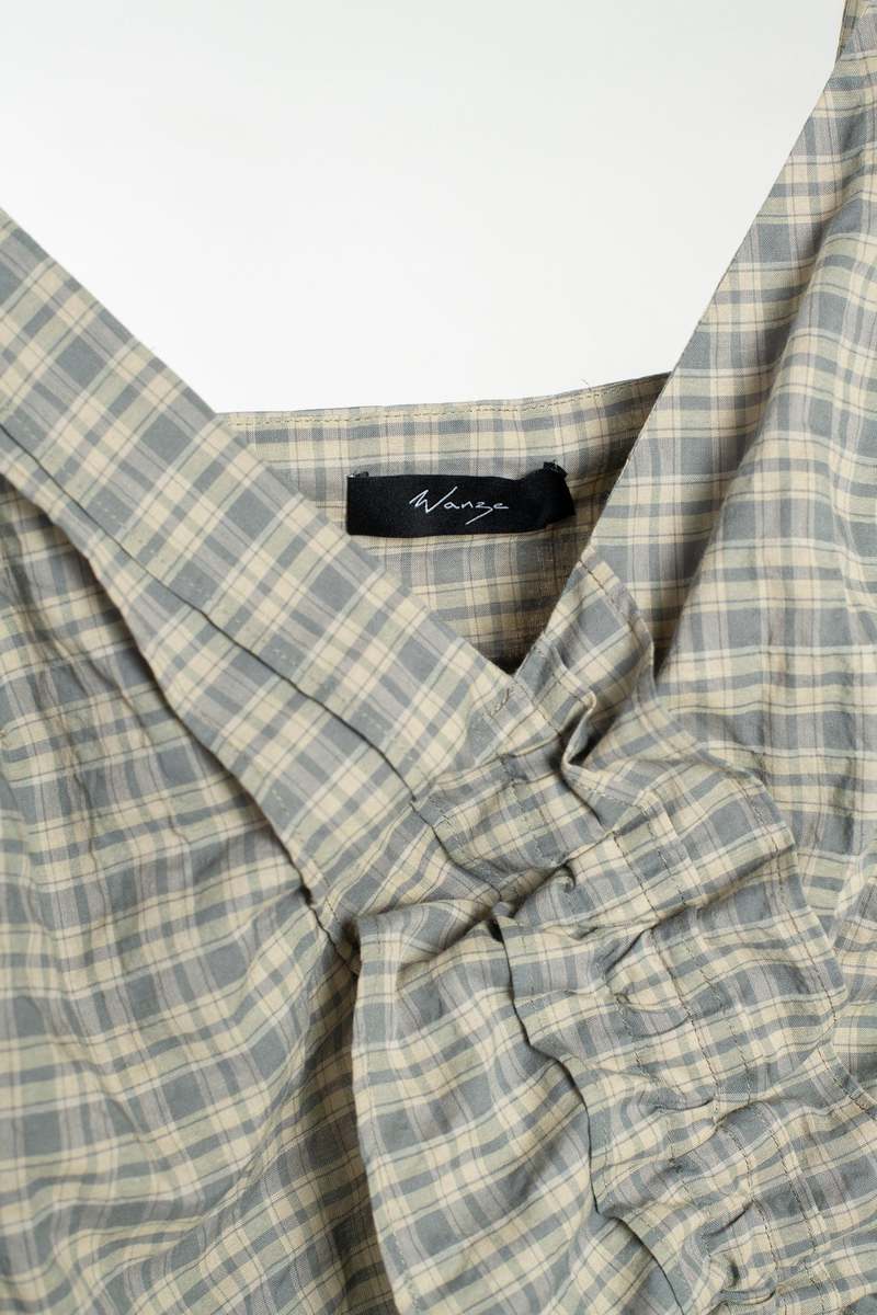 Wanze Ruffle Camisole Tank Top - Moss