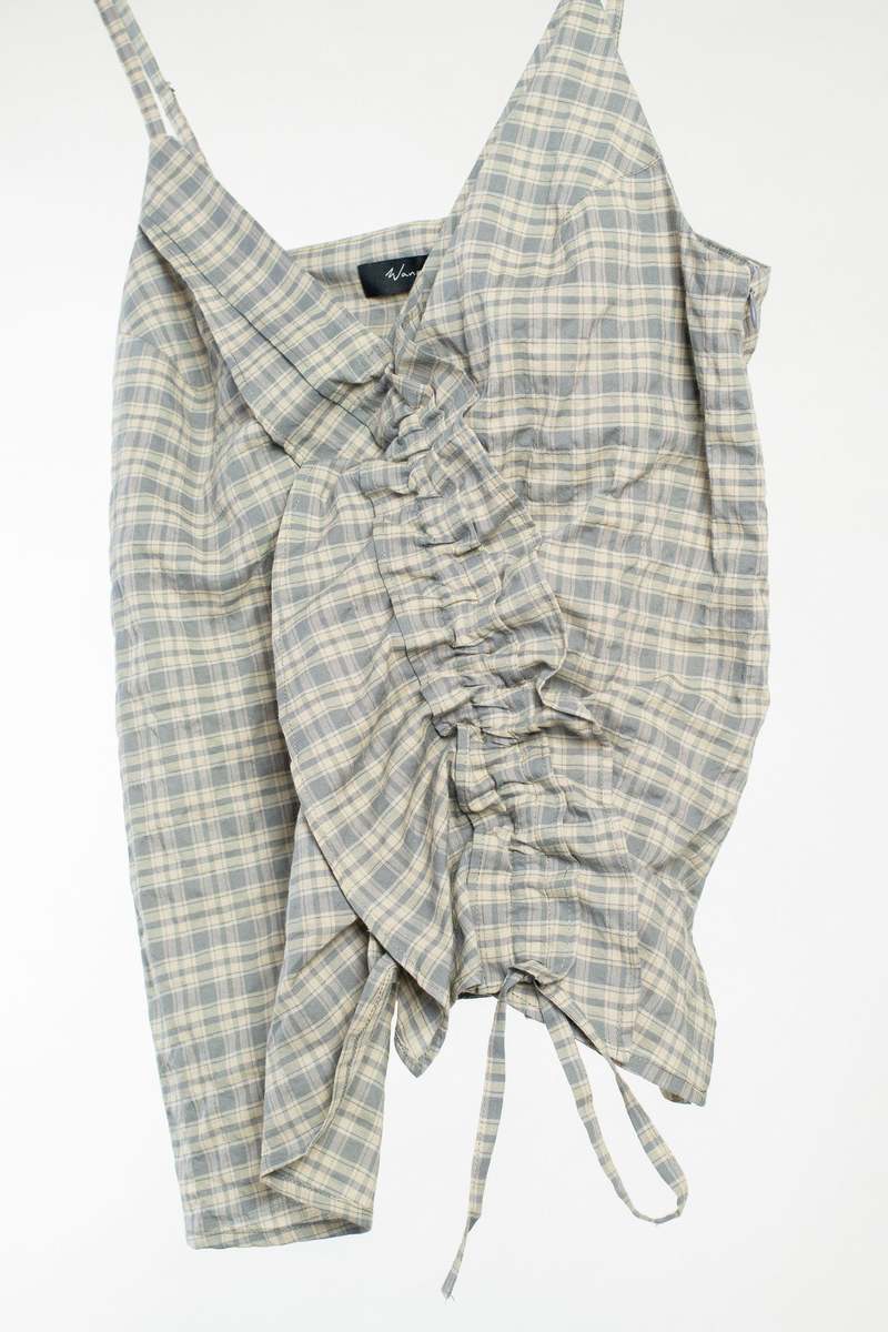 Wanze Ruffle Camisole Tank Top - Moss