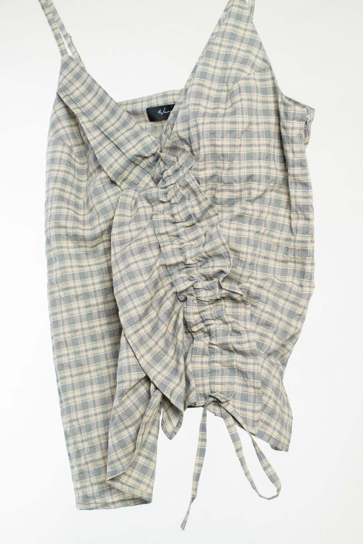 Wanze Ruffle Camisole Tank Top - Moss - Image 6 of 6