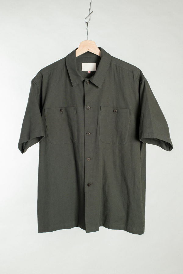 Yoko Sakamoto Utility Short Sleeve Shirt - Olive