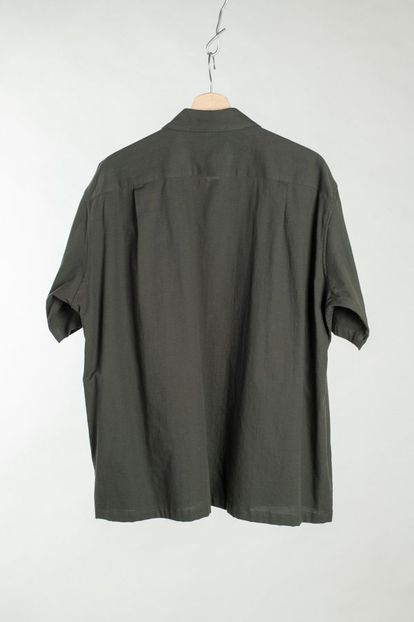 Yoko Sakamoto Utility Short Sleeve Shirt - Olive