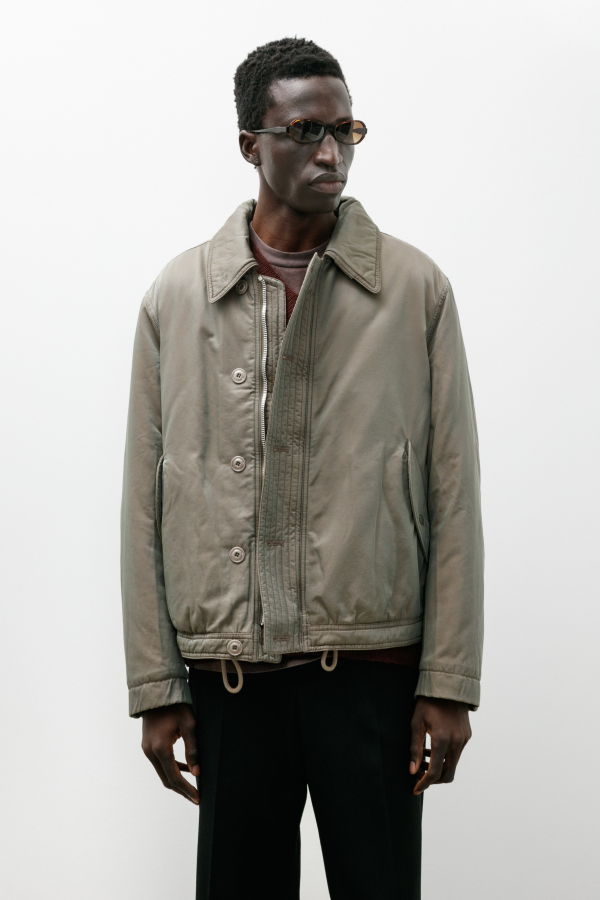 Our Legacy Auto Jacket Taupe Smoke Twinshade Twill