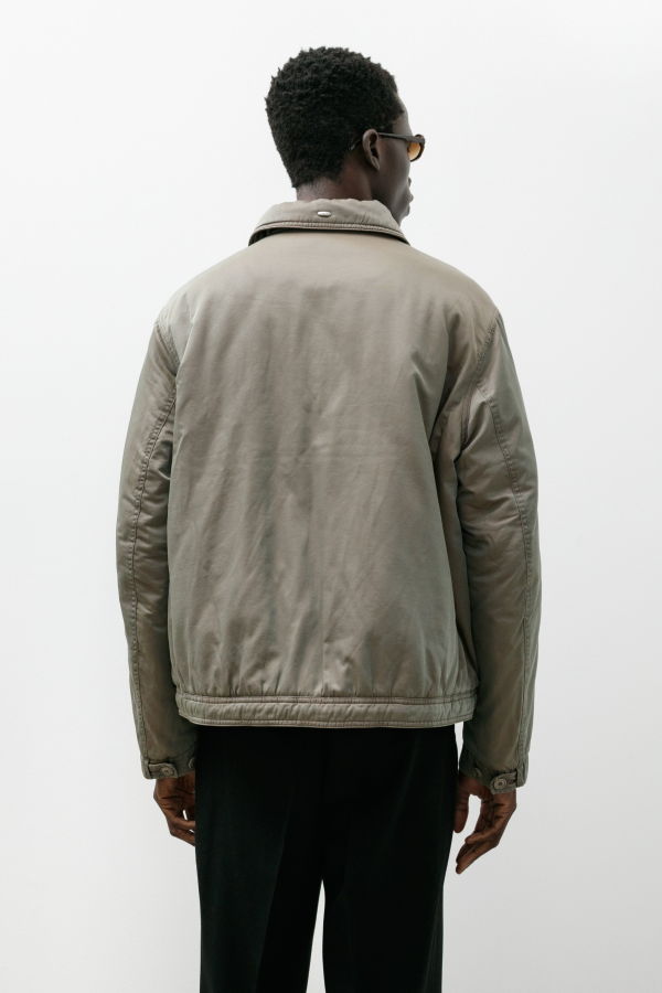 Our Legacy Auto Jacket Taupe Smoke Twinshade Twill