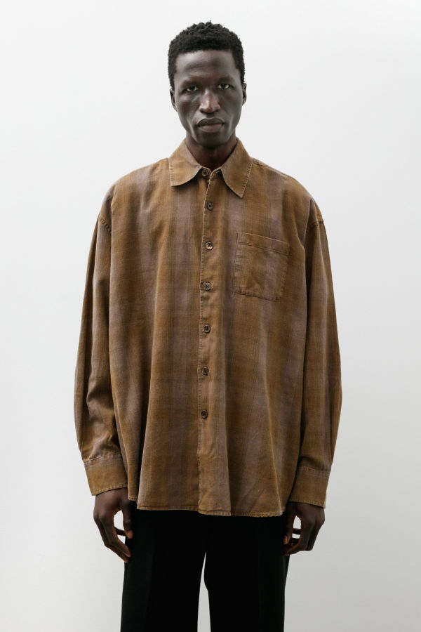 Our Legacy Borrowed Shirt Dakota Flannel Check Shirt