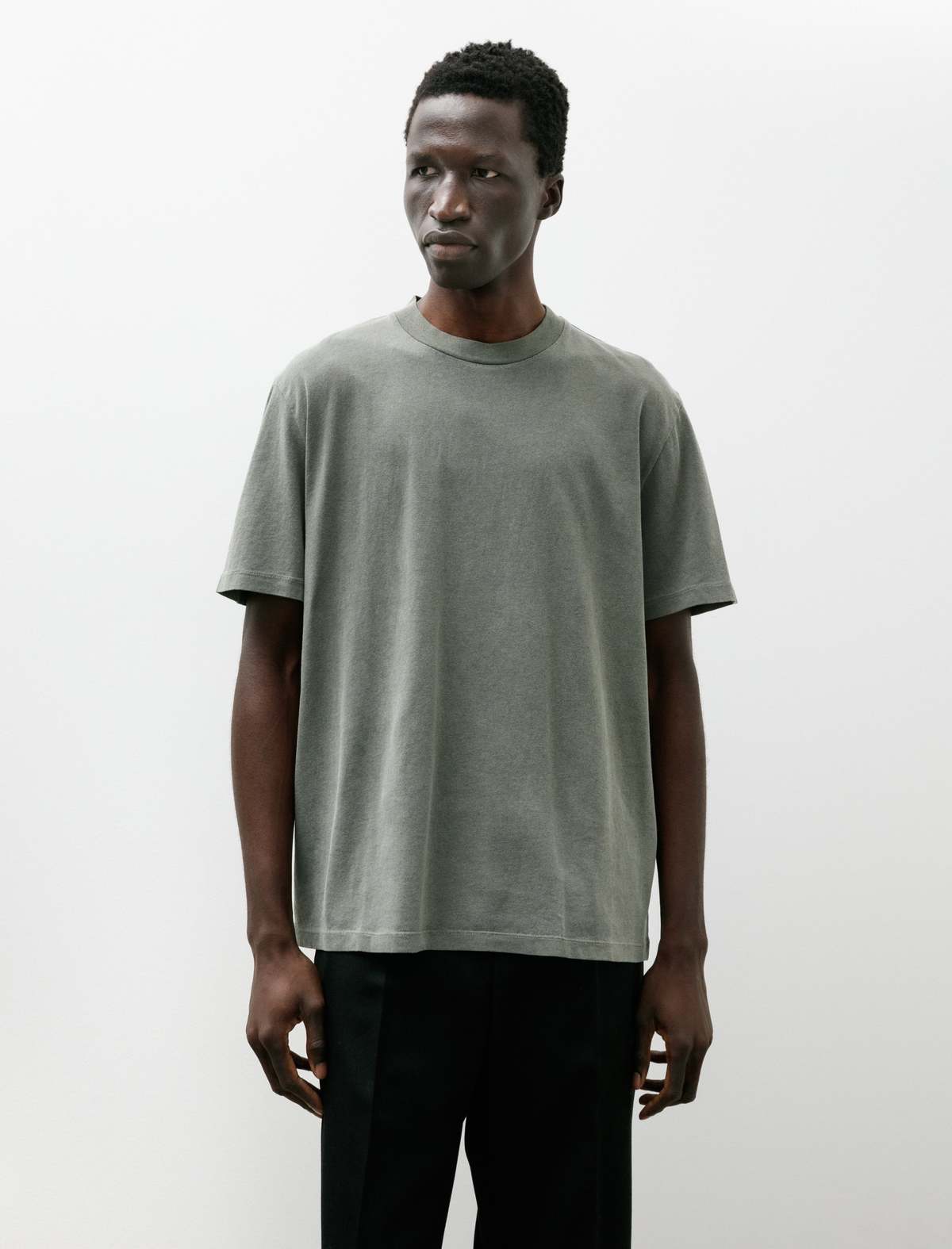 Our Legacy Box T-Shirt Worn Olive Legacy Jersey - Image 1 of 4