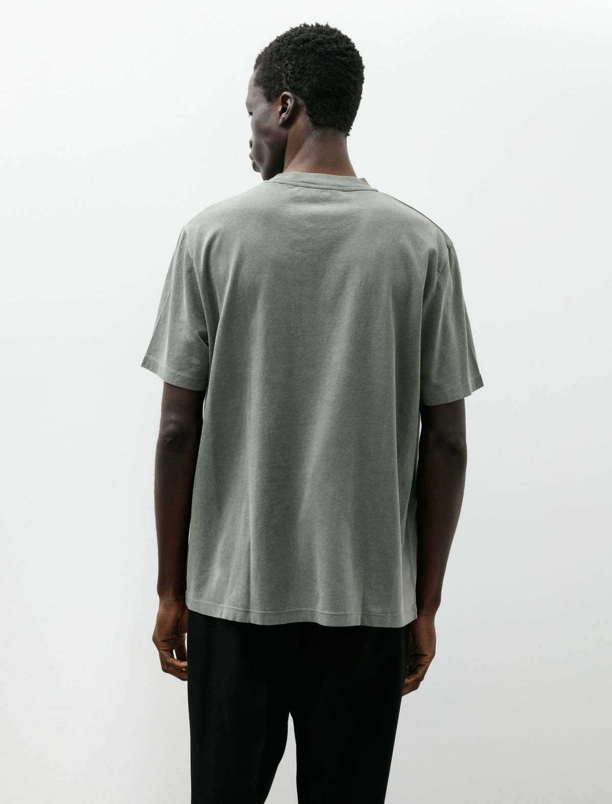 Our Legacy Box T-Shirt Worn Olive Legacy Jersey - Image 2 of 4