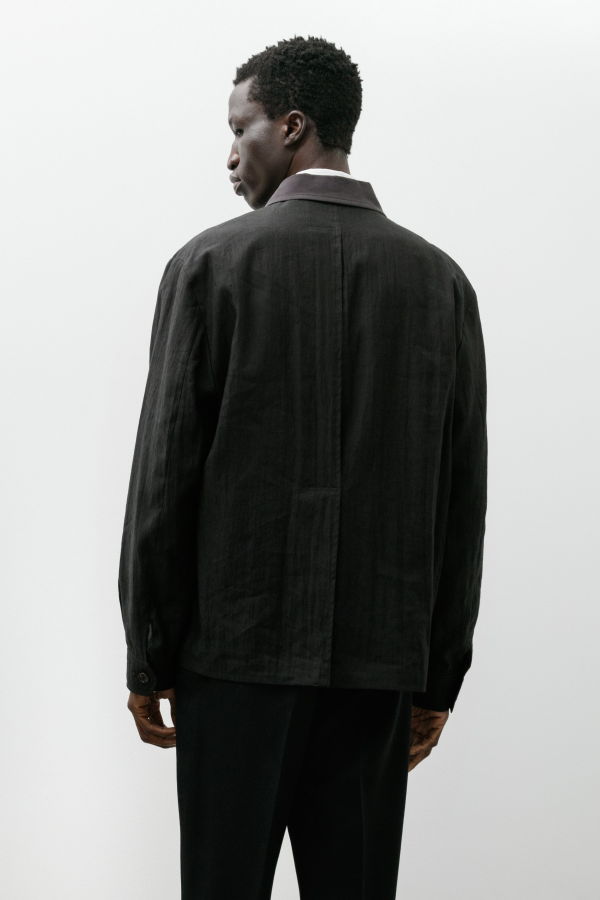 Our Legacy Pack Blazer Soot Black Techflax - Black