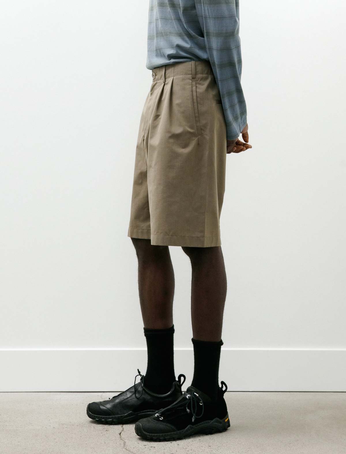 Our Legacy Ponte Shorts Dry Leaf Balance Woolcot Shorts - Image 6 of 7