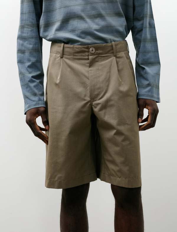 Our Legacy Ponte Shorts Dry Leaf Balance Woolcot Shorts