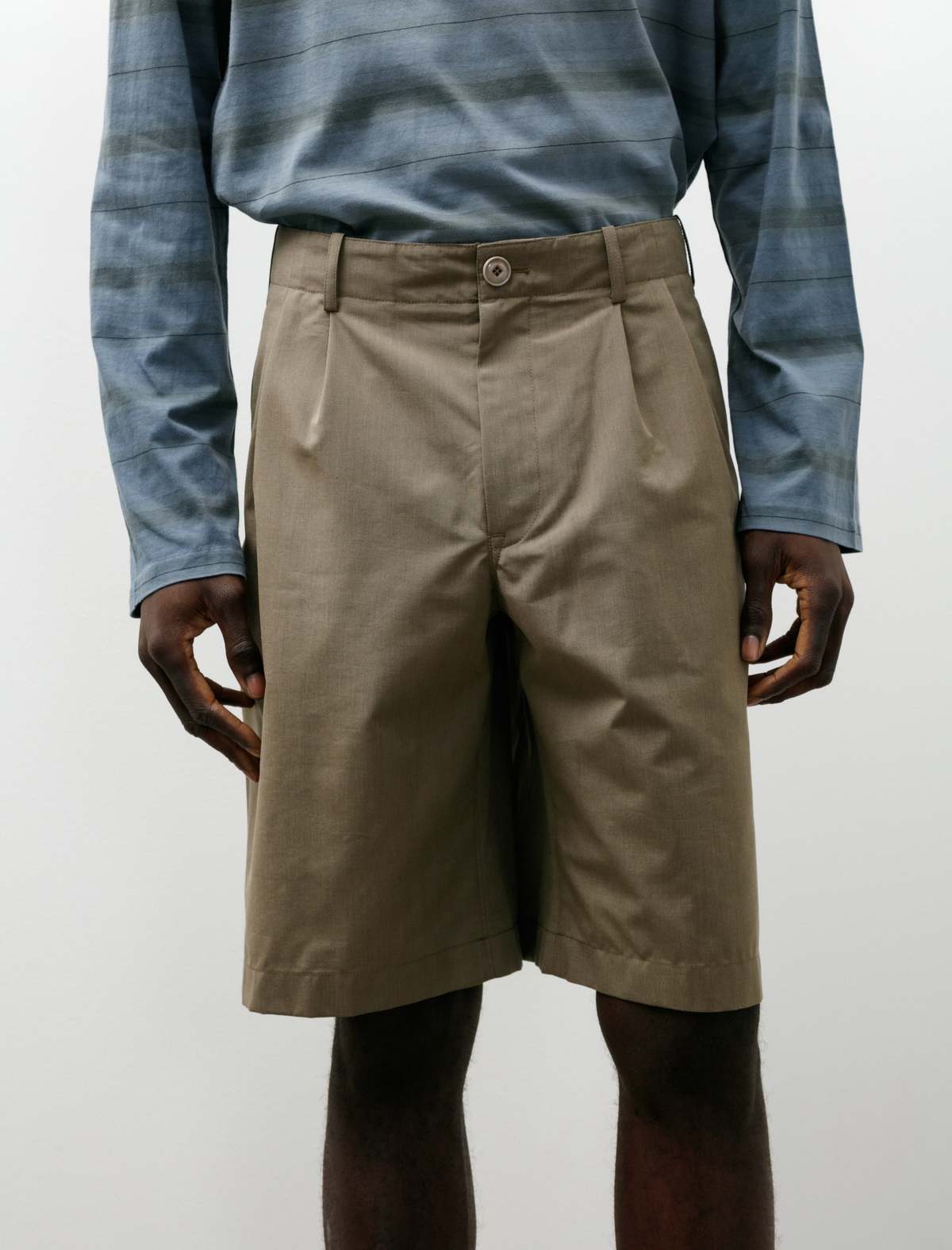 Our Legacy Ponte Shorts Dry Leaf Balance Woolcot Shorts - Image 7 of 7