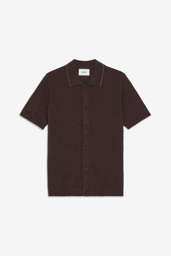 NN07 Nalo Polo 60039 Polo Shirt - Deep Truffle