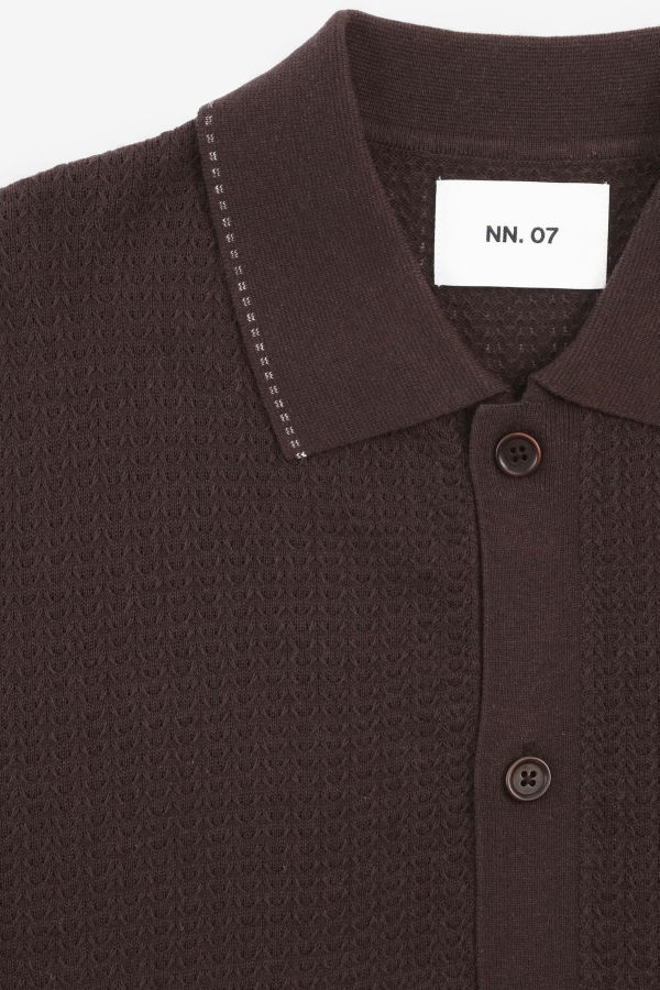 NN07 Nalo Polo 60039 Polo Shirt - Deep Truffle