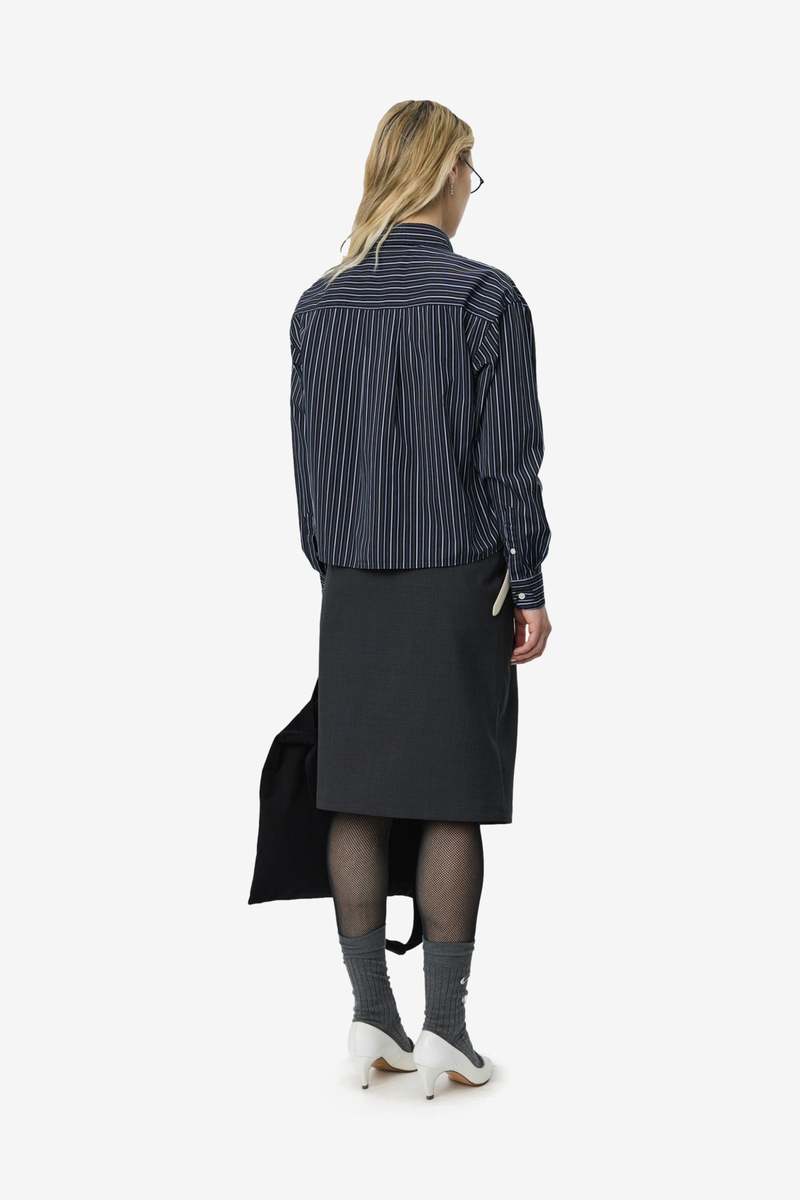 mfpen New Format Shirt - Black Office Stripe