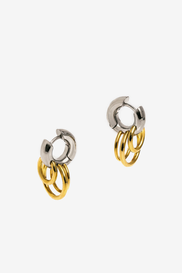 Panconesi Pierced Huggies Earrings