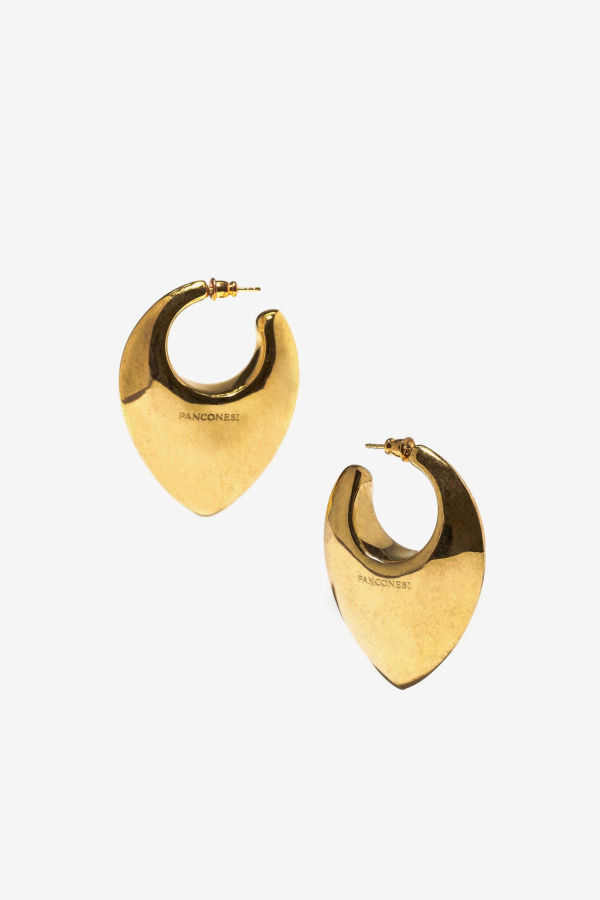 Panconesi Spada Drop Hoops Earrings