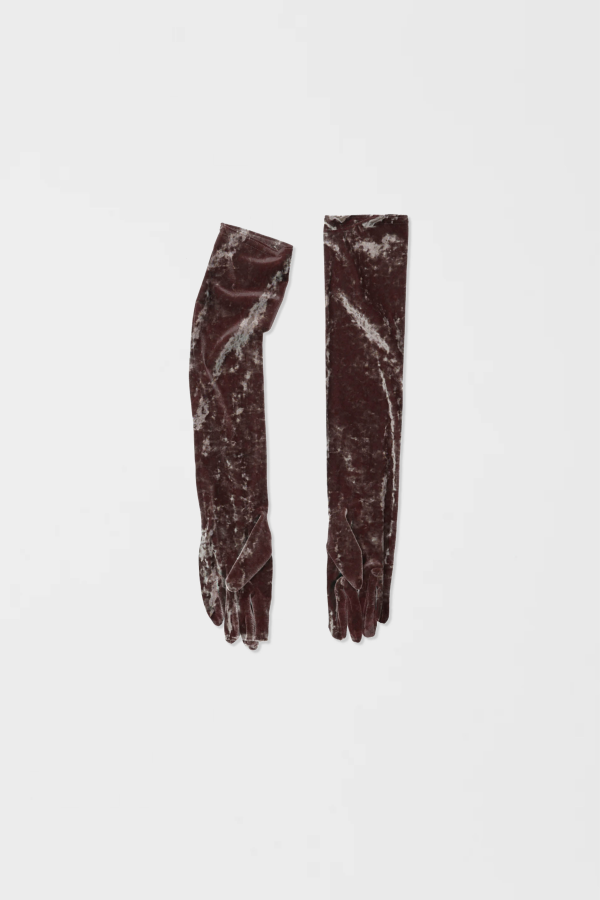 Simone Wild Velvet Glove - Gold
