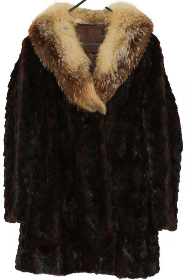 Pelz-Böpple (Karlsruhe) Vintage, 1960s, Sheared Mink, Fox Fur