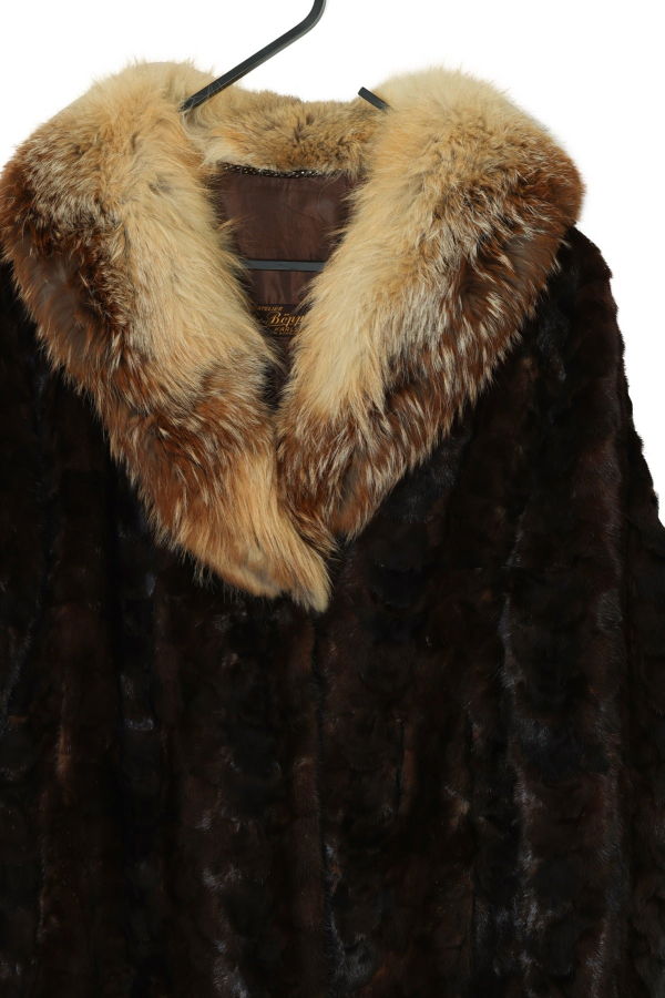 Pelz-Böpple (Karlsruhe) Vintage, 1960s, Sheared Mink, Fox Fur