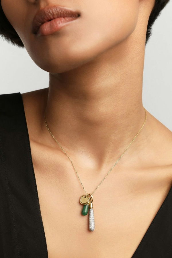 PDPAOLA Pavé Large Drop Pendant - Gold