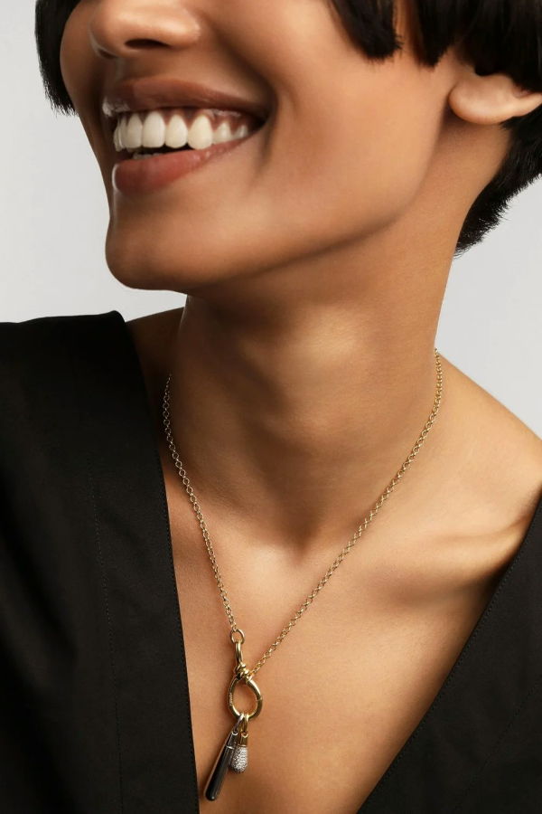 PDPAOLA Pavé Drop Pendant - Gold