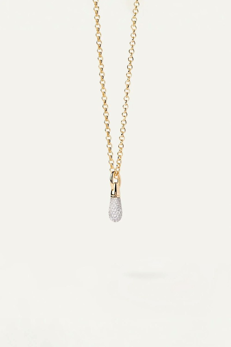 PDPAOLA Pav Drop Pendant - Gold