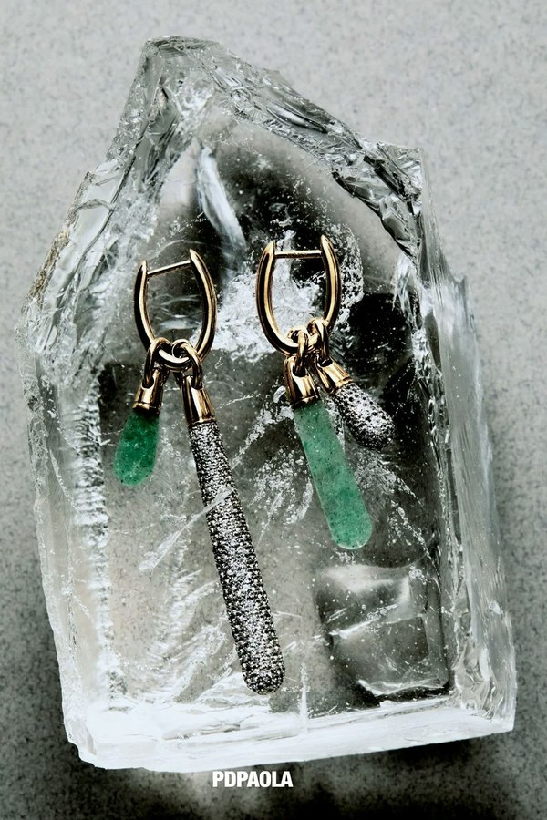 PDPAOLA Pav Drop Pendant - Gold