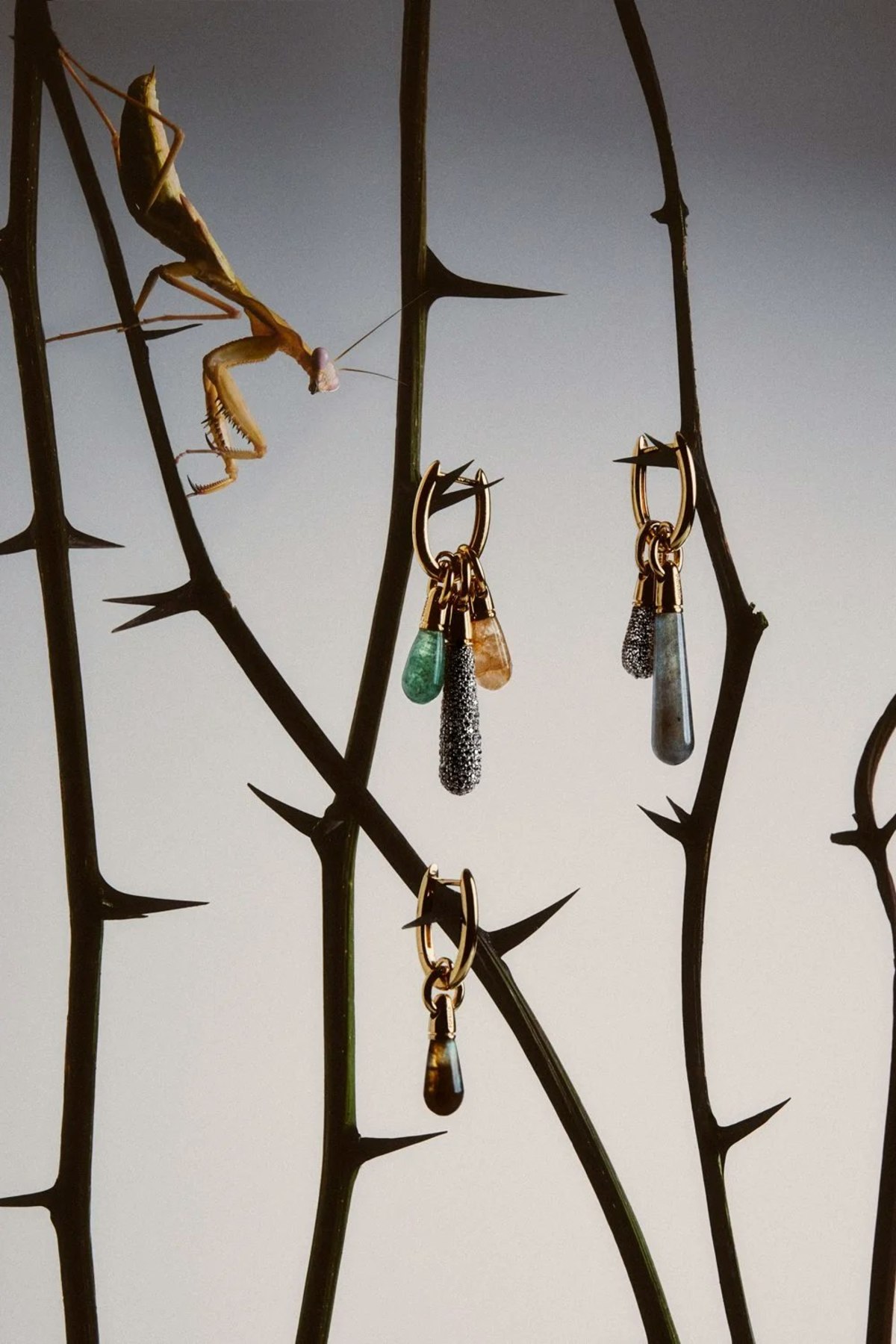 PDPAOLA Pavé Drop Pendant - Gold - Image 15 of 38