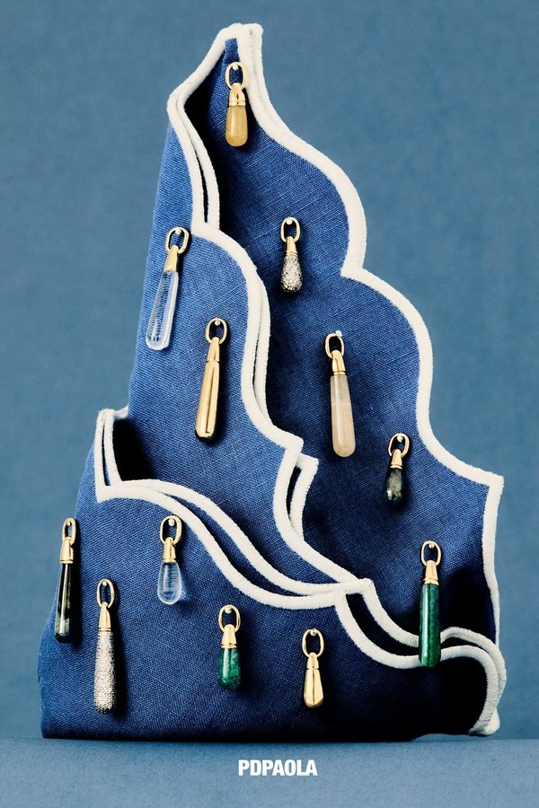 PDPAOLA Pav Drop Pendant - Gold