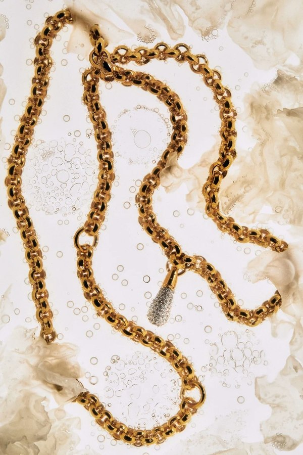 PDPAOLA Pav Drop Pendant - Gold