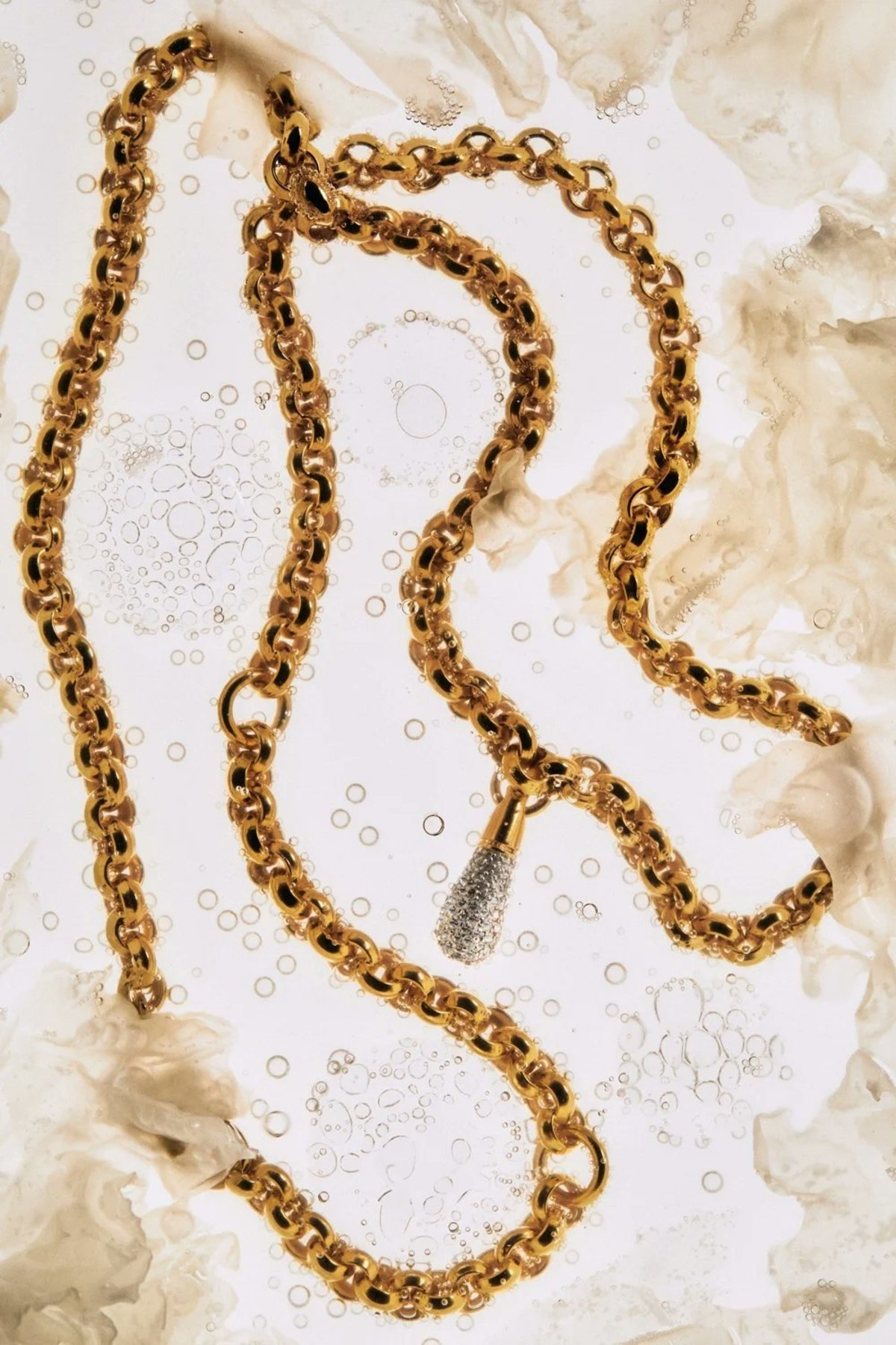 PDPAOLA Pavé Drop Pendant - Gold - Image 19 of 38