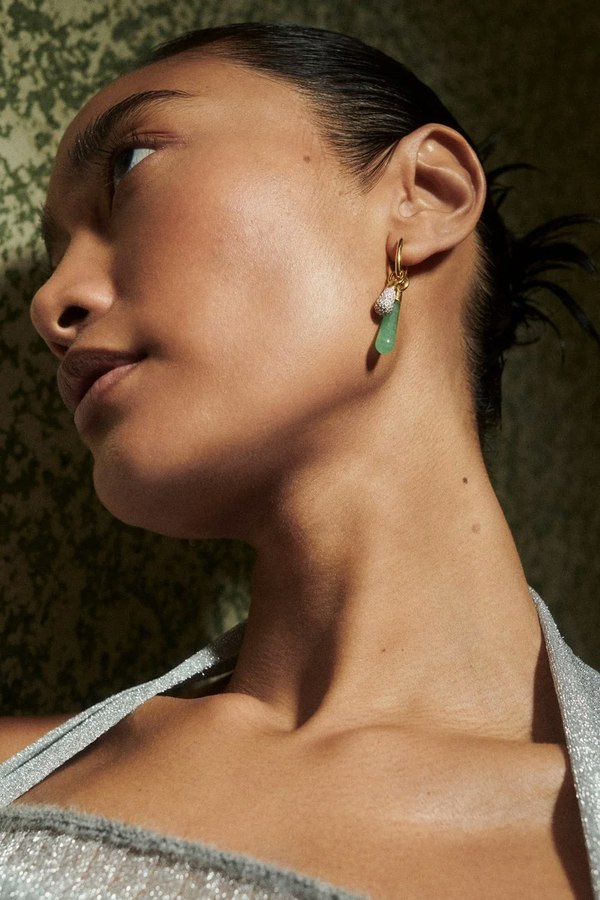 PDPAOLA Pav Drop Pendant - Gold