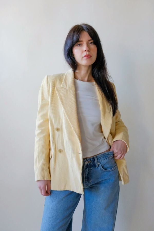 Acne Studios Corduroy Blazer - Butter