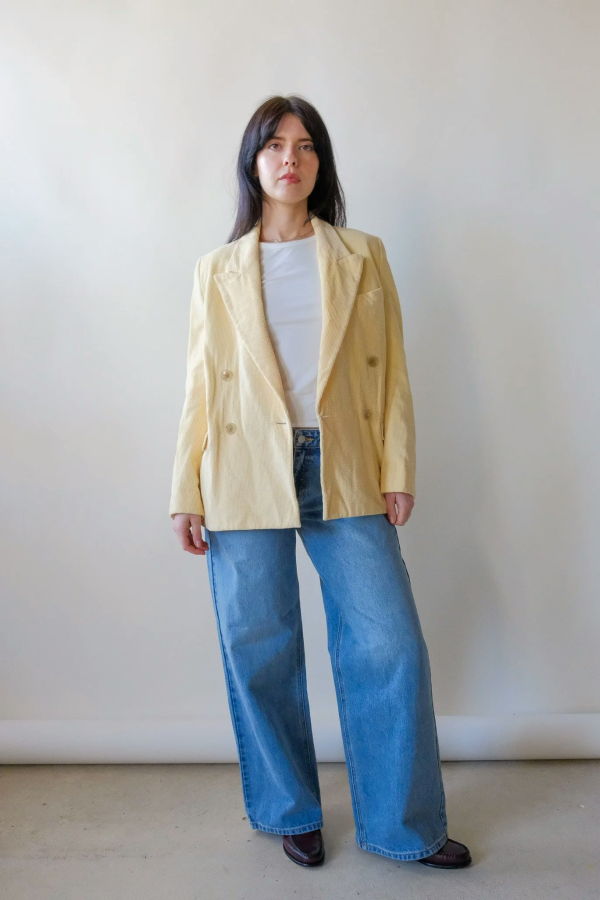 Acne Studios Corduroy Blazer - Butter