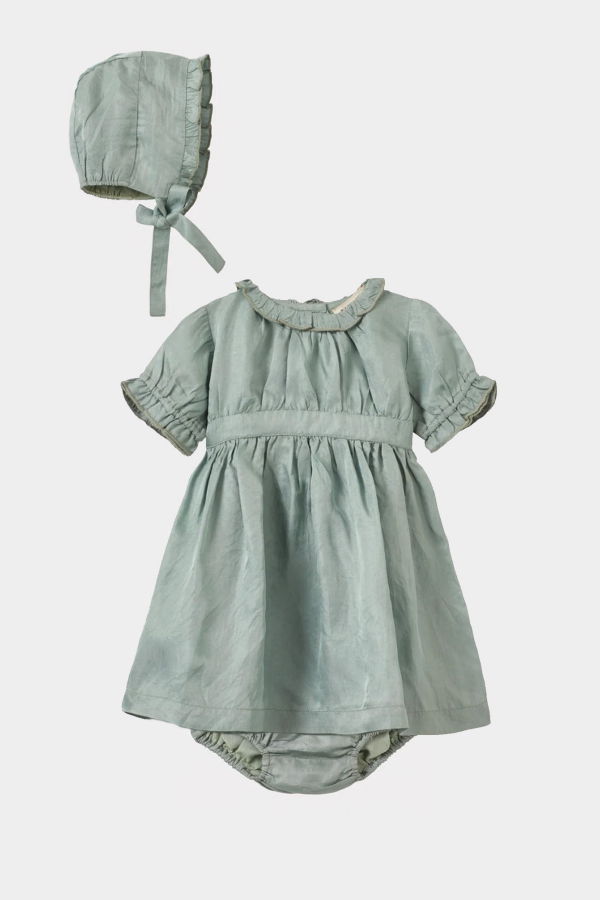 Kids Caramel Vestia Party Set - Grey Blue
