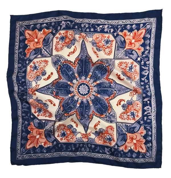 Krystell Barraza Larkspur Silk Bandana Krystell Barraza Larkspur Silk Bandana