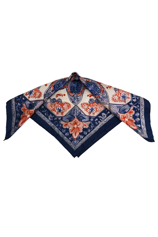 Krystell Barraza Larkspur Silk Bandana