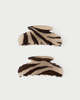 Loeffler Randall Yuri Scallop Clip Hair Clip - Zebra - Thumbnail 2
